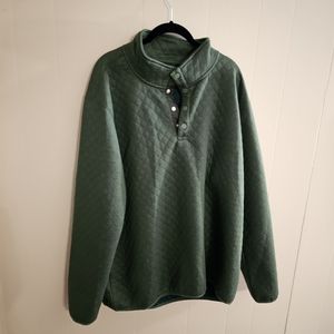 Zenthace XL Quilted Olive Green Men's Sweater NWOT